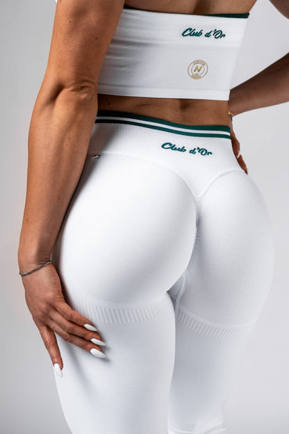 High - Waist Push - Up Leggings CLUB D’OR 629 White | Sculpting Gym Wear | NEBBIA - AlisiiaKholli