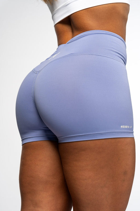 High Waisted Leggings Shorts AGILE Light Purple 475 - AlisiiaKholli