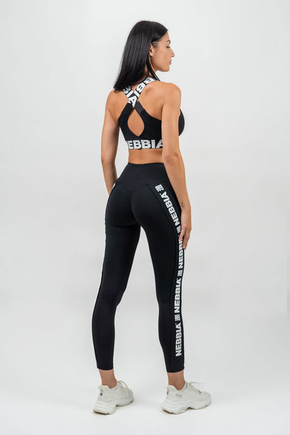 Medium - Support Criss Cross Sports Bra ICONIC 230 Black - AlisiiaKholli
