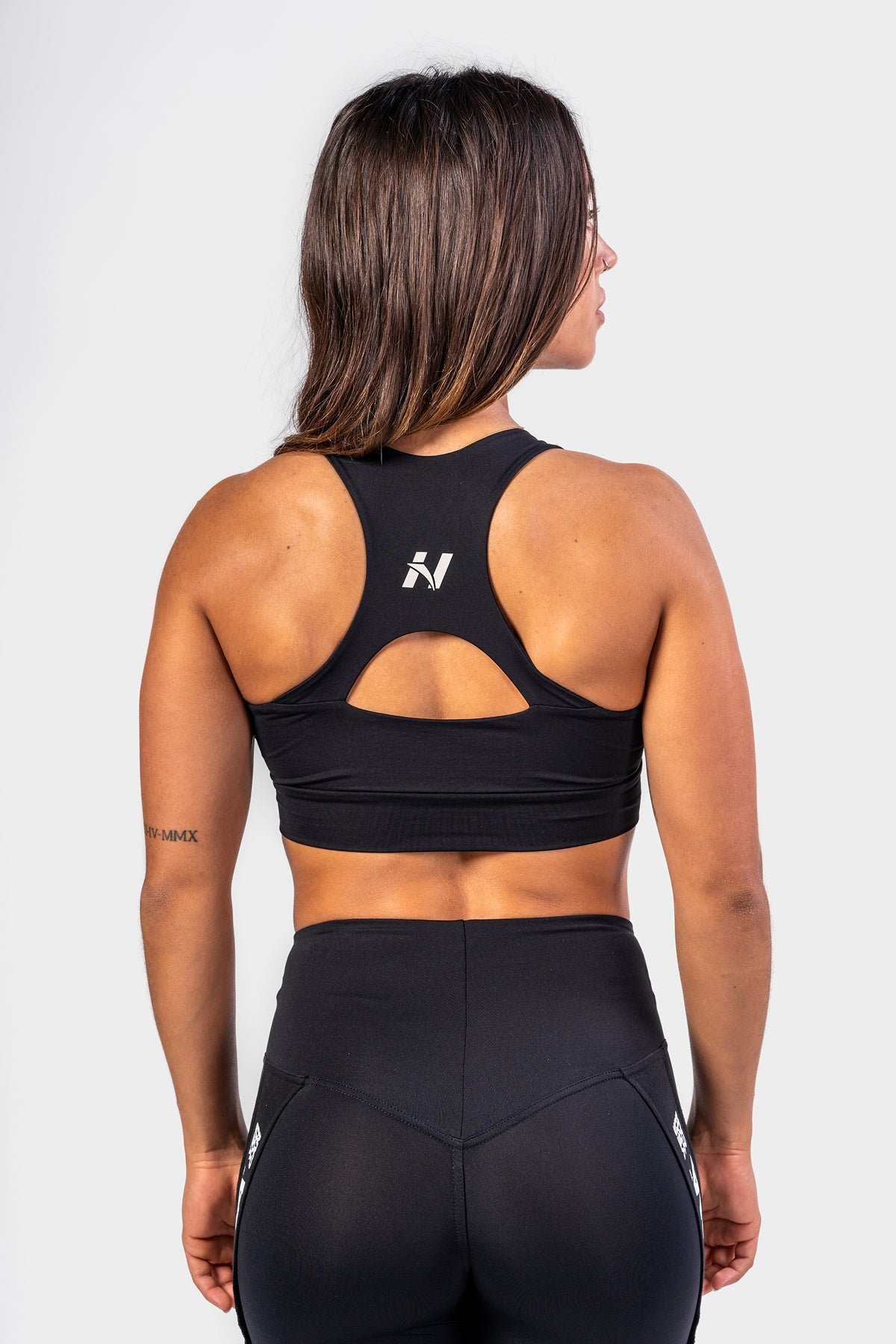 Medium - Support Racerback Sports Bra AGILE Black 471 - AlisiiaKholli