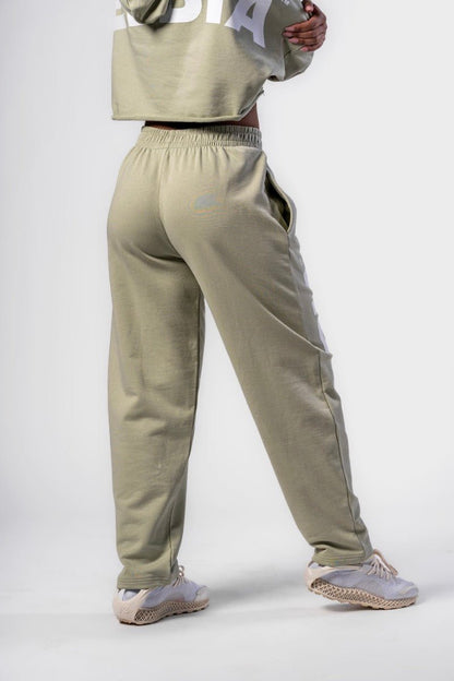 Nebbia Boyfriend Style Baggy Pants 432 - Light Green | Loose Fit Gym Joggers - AlisiiaKholli