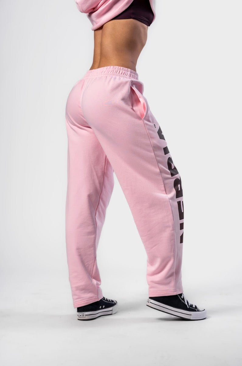 Nebbia Boyfriend Style Baggy Pants 432 - Pink | Loose Fit Gym Joggers - AlisiiaKholli