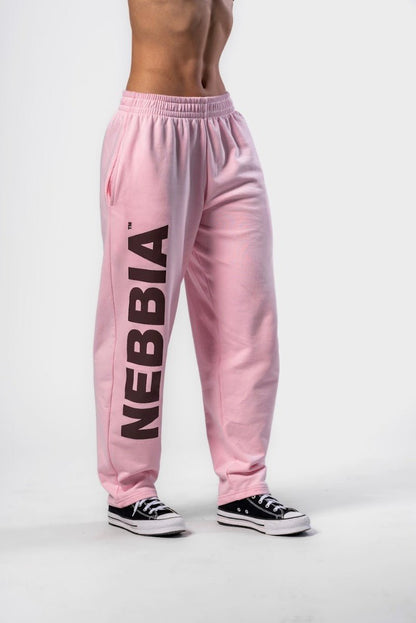 Nebbia Boyfriend Style Baggy Pants 432 - Pink | Loose Fit Gym Joggers - AlisiiaKholli