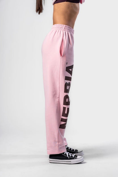 Nebbia Boyfriend Style Baggy Pants 432 - Pink | Loose Fit Gym Joggers - AlisiiaKholli