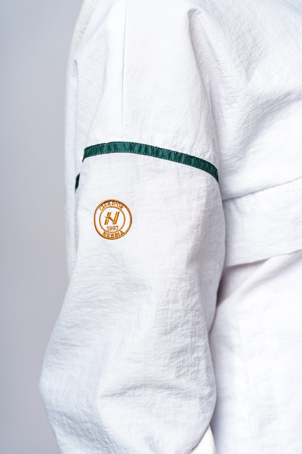 NEBBIA CLUB D’OR 644 Half - Zip Clubhouse Top | White Luxury Tennis Style - AlisiiaKholli