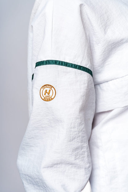 NEBBIA CLUB D’OR 644 Half - Zip Clubhouse Top | White Luxury Tennis Style - AlisiiaKholli