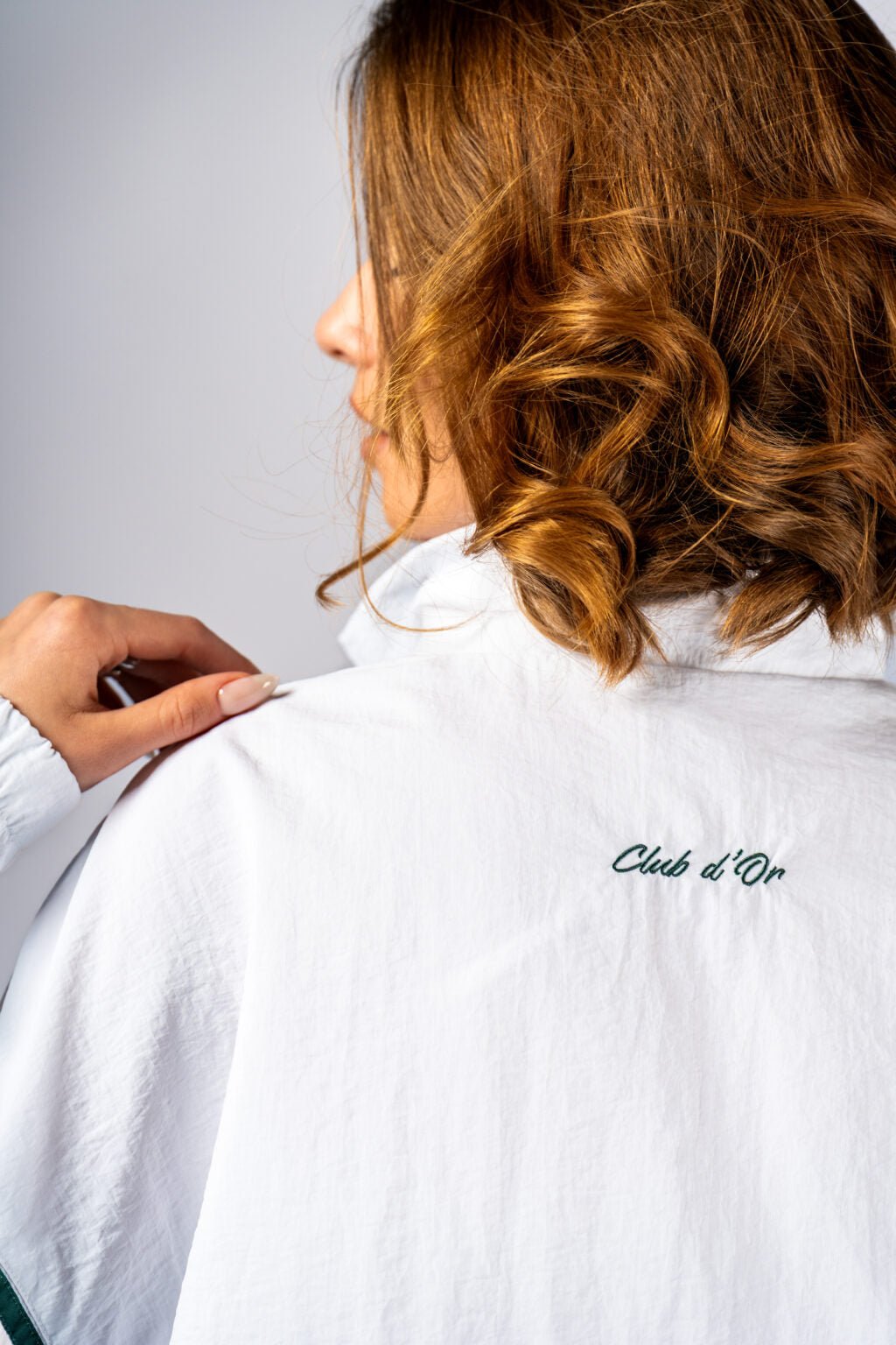 NEBBIA CLUB D’OR 644 Half - Zip Clubhouse Top | White Luxury Tennis Style - AlisiiaKholli