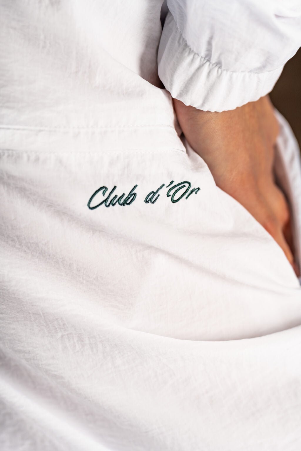 NEBBIA CLUB D’OR 645 Clubhouse Pants | White Luxury Straight - Leg Joggers - AlisiiaKholli