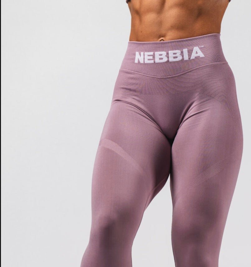 NEBBIA Flow Seamless 496 | High - Waist Push - Up Leggings - Dusty Pink | Squat - Proof Sculpting Tech - AlisiiaKholli