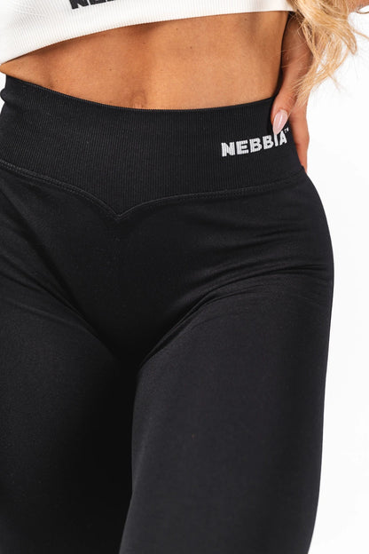 NEBBIA Flow Seamless 498 | High - Waist Sculpting Flared Leggings - Black | 100% Squat - Proof Bell Bottoms - AlisiiaKholli