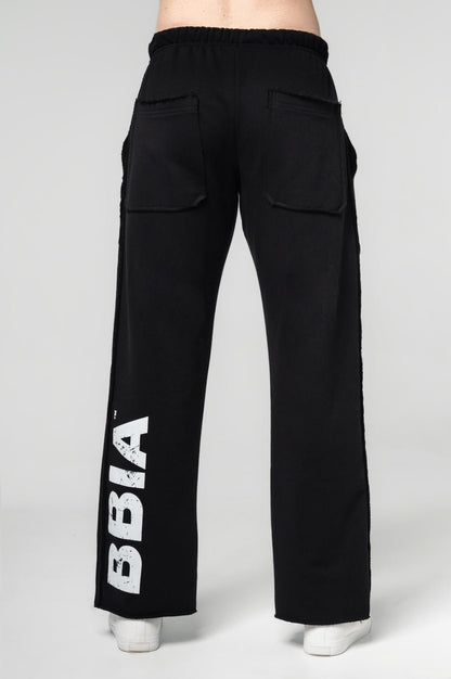 NEBBIA "No Shortcuts" Gym Sweatpants 364 – Black - AlisiiaKholli