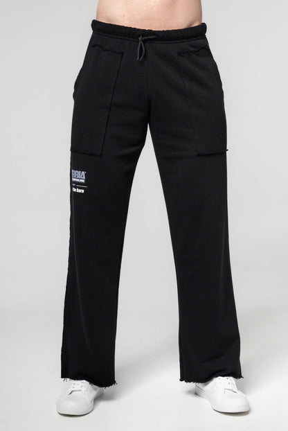 NEBBIA "No Shortcuts" Gym Sweatpants 364 – Black - AlisiiaKholli