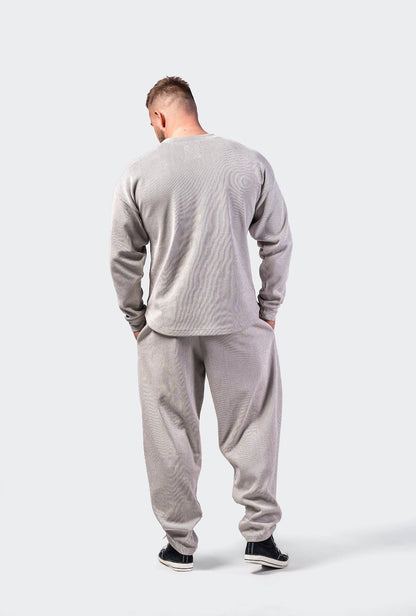 NEBBIA Oversized Pullover Signature 797 – Light Grey Gym Sweatshirt - AlisiiaKholli