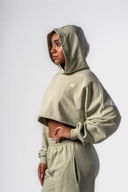 Nebbia Own Your Power Oversized Hoodie 433 - Light Green| Gym Pump Cover - AlisiiaKholli