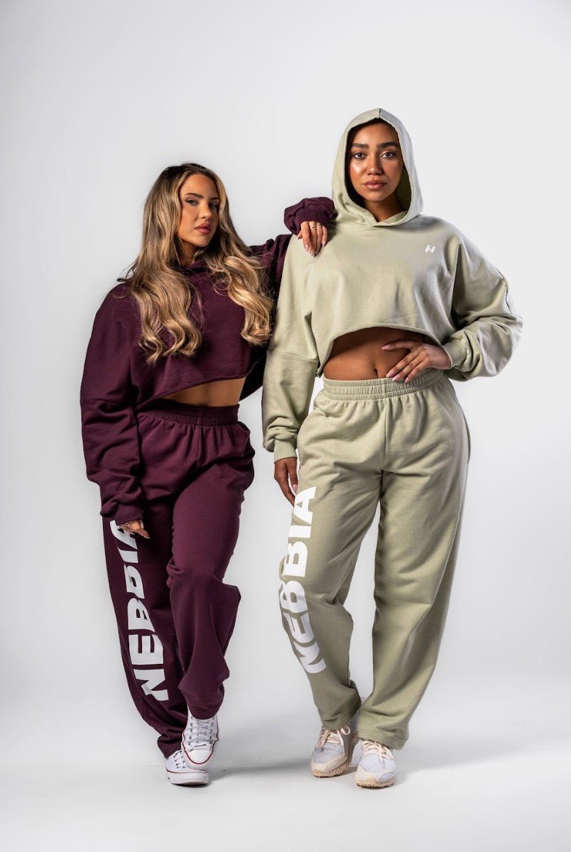 Nebbia Own Your Power Oversized Hoodie 433 - Light Green| Gym Pump Cover - AlisiiaKholli