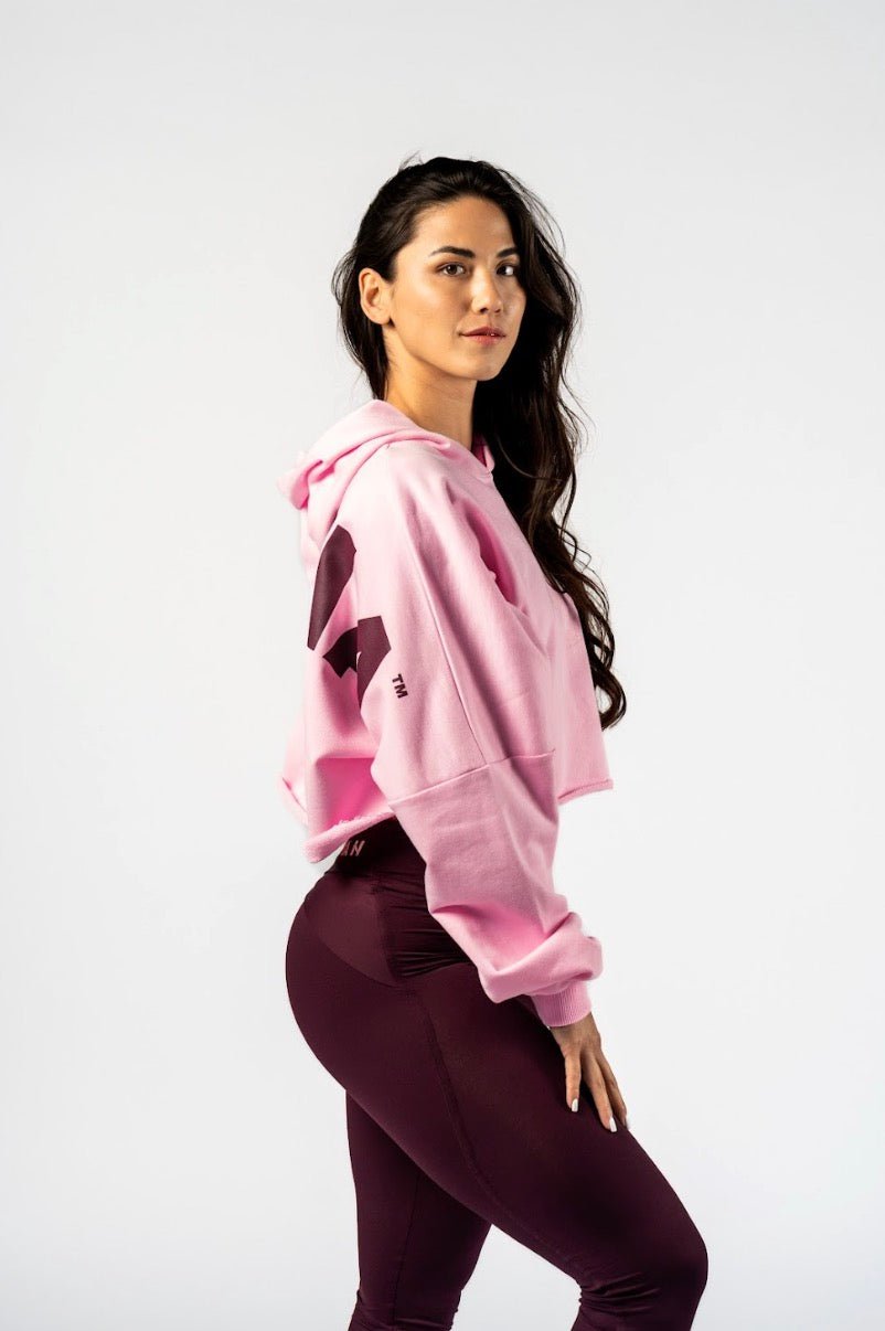 Nebbia Own Your Power Oversized Hoodie 433 - Pink| Gym Pump Cover - AlisiiaKholli