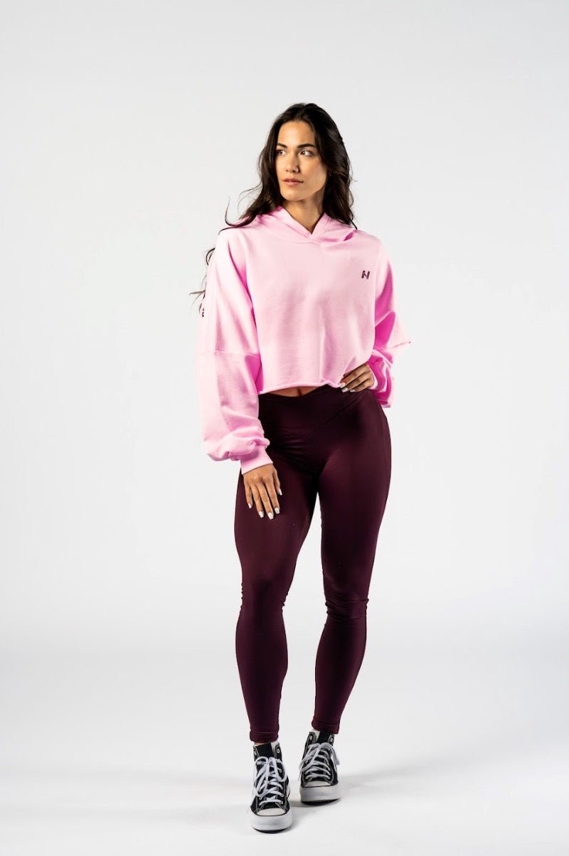 Nebbia Own Your Power Oversized Hoodie 433 - Pink| Gym Pump Cover - AlisiiaKholli
