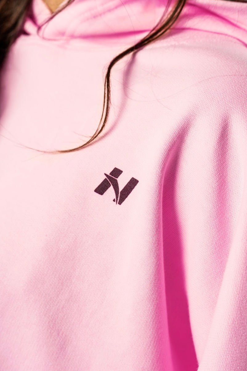 Nebbia Own Your Power Oversized Hoodie 433 - Pink| Gym Pump Cover - AlisiiaKholli