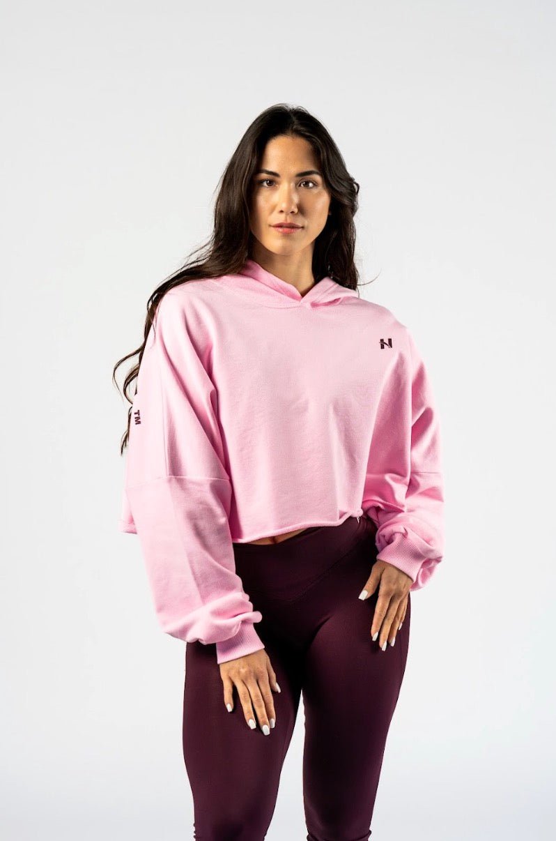 Nebbia Own Your Power Oversized Hoodie 433 - Pink| Gym Pump Cover - AlisiiaKholli