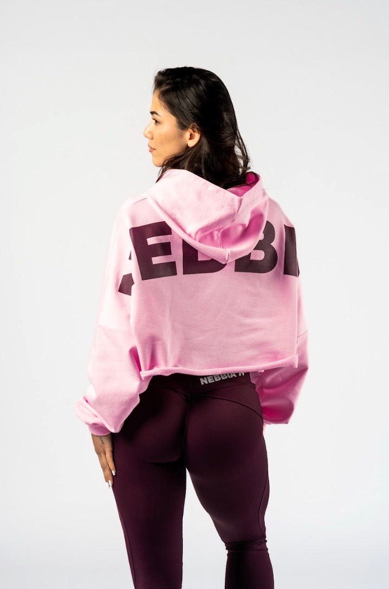 Nebbia Own Your Power Oversized Hoodie 433 - Pink| Gym Pump Cover - AlisiiaKholli