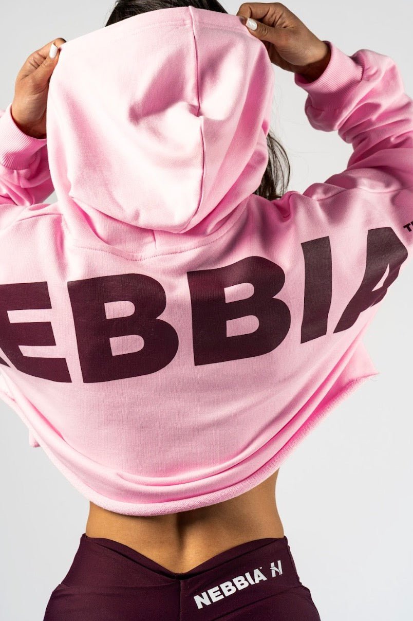 Nebbia Own Your Power Oversized Hoodie 433 - Pink| Gym Pump Cover - AlisiiaKholli