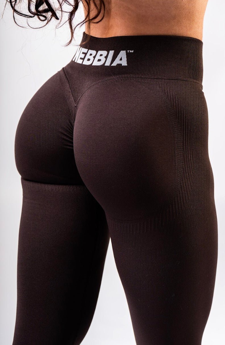 Nebbia Power 888 High - Waist Push - Up Leggings - Dark Brown - AlisiiaKholli