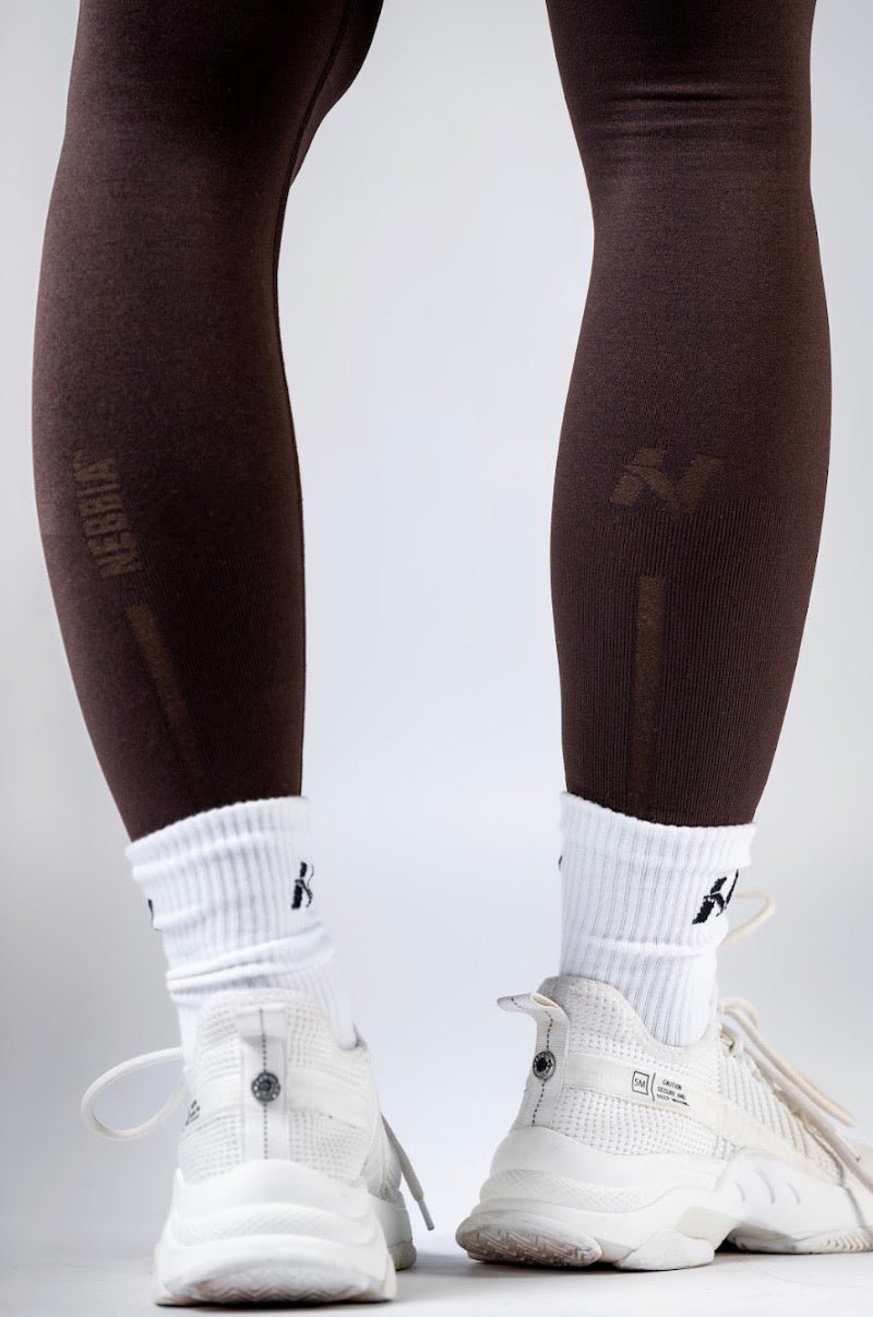 Nebbia Power 888 High - Waist Push - Up Leggings - Dark Brown - AlisiiaKholli