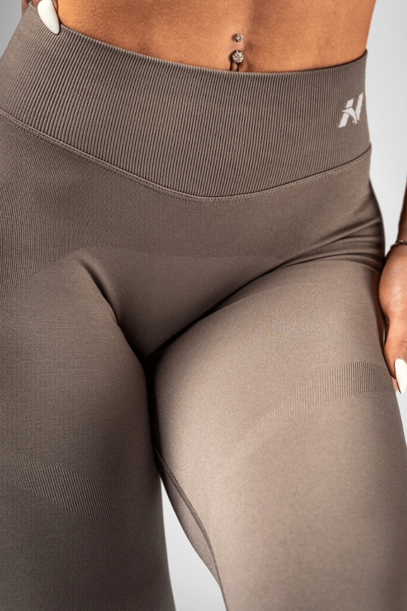 Nebbia Power 888 High - Waist Push - Up Leggings - Light Brown ASH - AlisiiaKholli