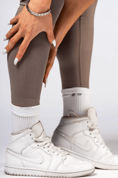 Nebbia Power 888 High - Waist Push - Up Leggings - Light Brown ASH - AlisiiaKholli