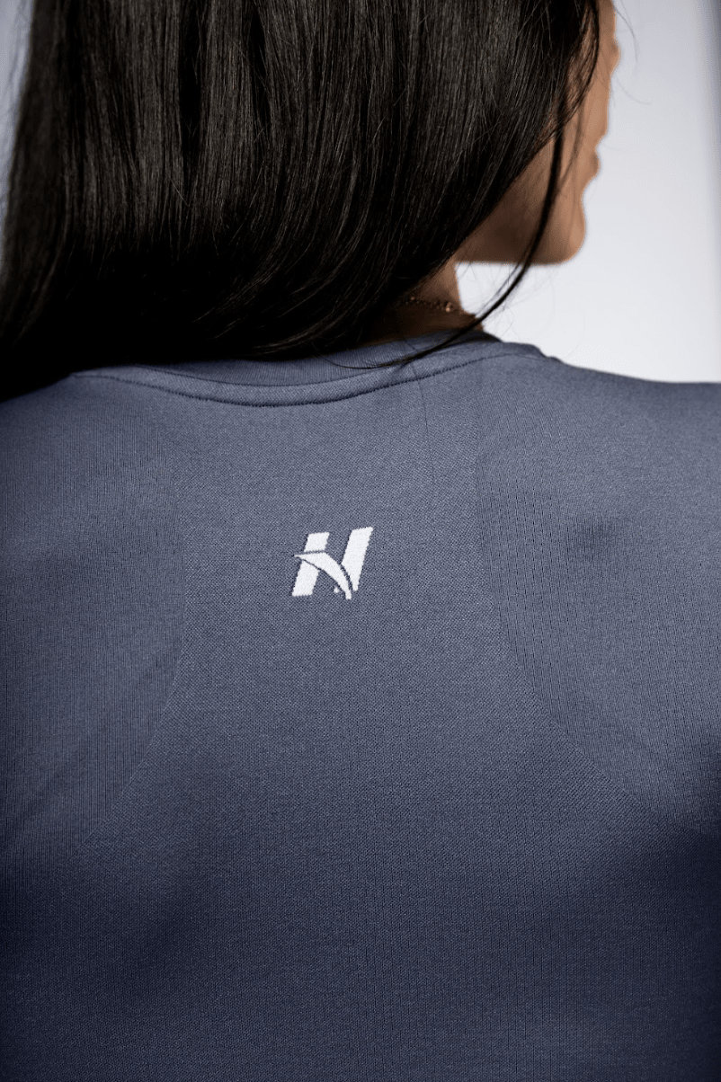 Nebbia Power 892 Seamless Long Sleeve Top - Grey - AlisiiaKholli