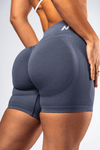 High-Waisted Push-Up Shorts – Grey NEBBIA 893 | POWER