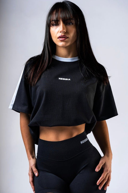 Nebbia Power 894 Relaxed Training Tee - Black - AlisiiaKholli