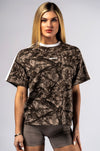 Unisex Relaxed Training T-Shirt – Light Brown Camo NEBBIA 894 | POWER
