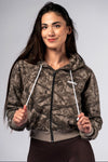 Relaxed Zip-Up Hoodie – Light Brown Camo NEBBIA 895 | POWER