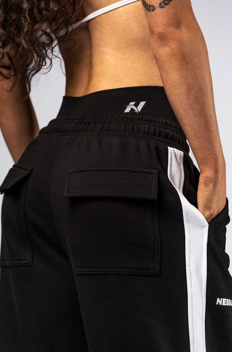 Nebbia Power 896 Oversized Camo Sweatpants - Black - AlisiiaKholli