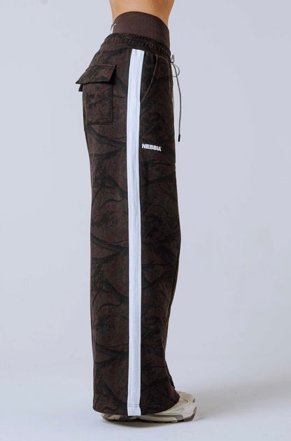 Nebbia Power 896 Oversized Camo Sweatpants - Dark Brown - AlisiiaKholli