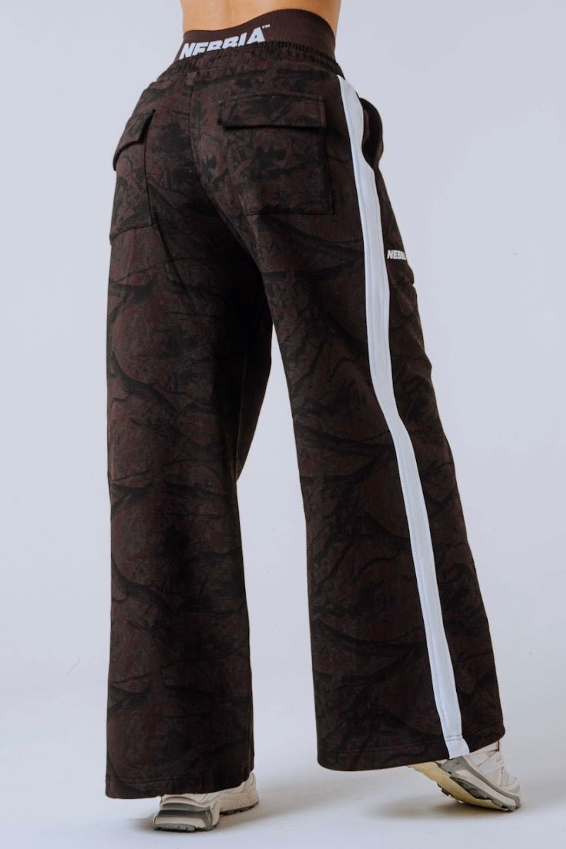 Nebbia Power 896 Oversized Camo Sweatpants - Dark Brown - AlisiiaKholli