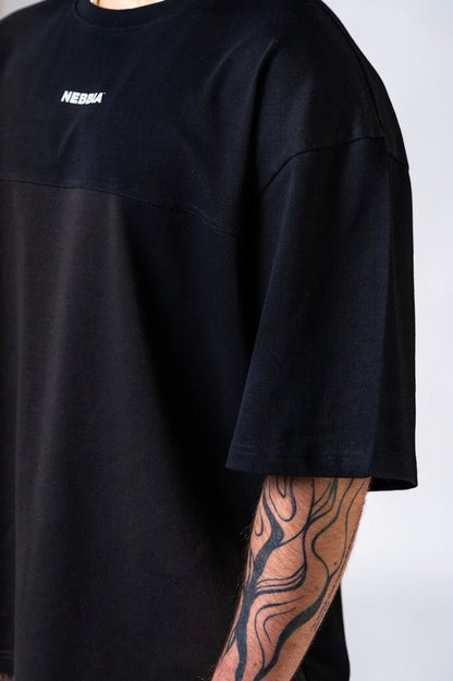 Nebbia Power 898 Oversized Camo Tee - Black | Gym Pump Cover - AlisiiaKholli