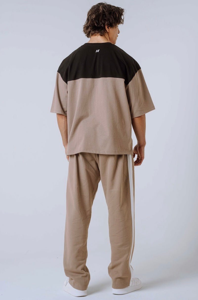 Nebbia Power 898 Oversized Camo Tee - Light Brown ASH | Gym Pump Cover - AlisiiaKholli