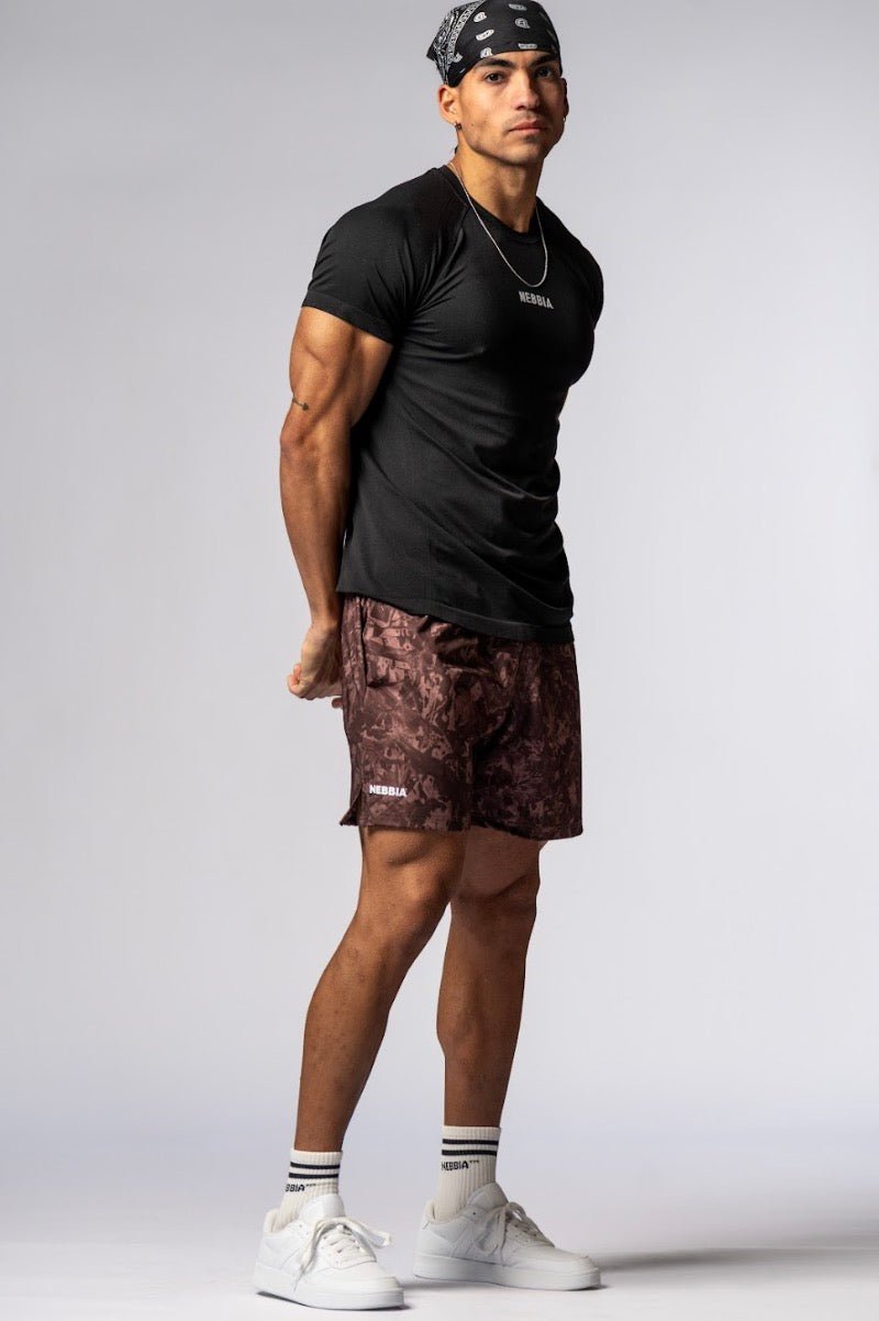Nebbia Power 900 Men's Seamless Short Sleeve Top - Black - AlisiiaKholli