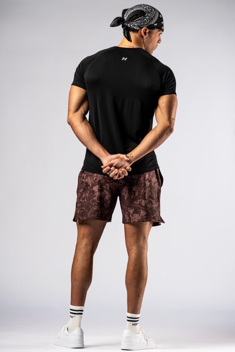 Nebbia Power 900 Men's Seamless Short Sleeve Top - Black - AlisiiaKholli