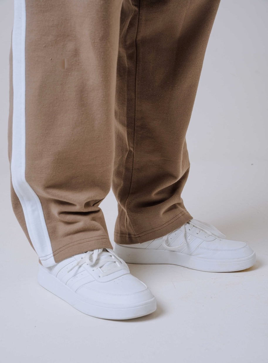 NEBBIA Power Relaxed Sweatpants 904 | Black & Light Brown Ash - AlisiiaKholli