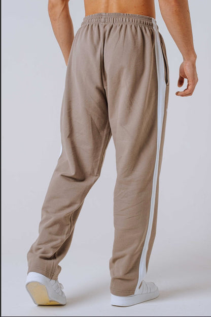 NEBBIA Power Relaxed Sweatpants 904 | Black & Light Brown Ash - AlisiiaKholli