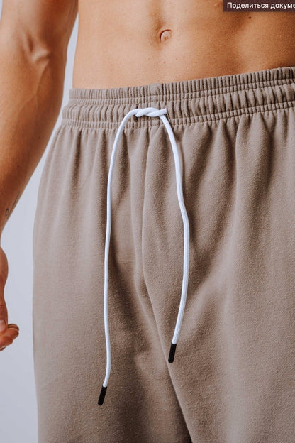 NEBBIA Power Relaxed Sweatpants 904 | Black & Light Brown Ash - AlisiiaKholli