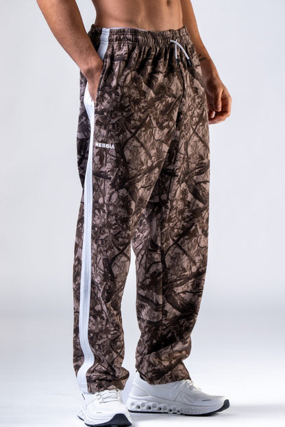 NEBBIA Power Relaxed Sweatpants 904 | Black & Light Brown Camo - AlisiiaKholli
