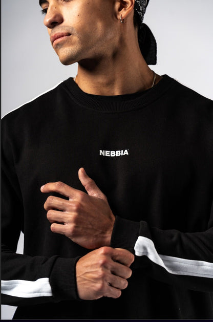 NEBBIA Power Relaxed Sweatshirt 903 | Black & Black - AlisiiaKholli