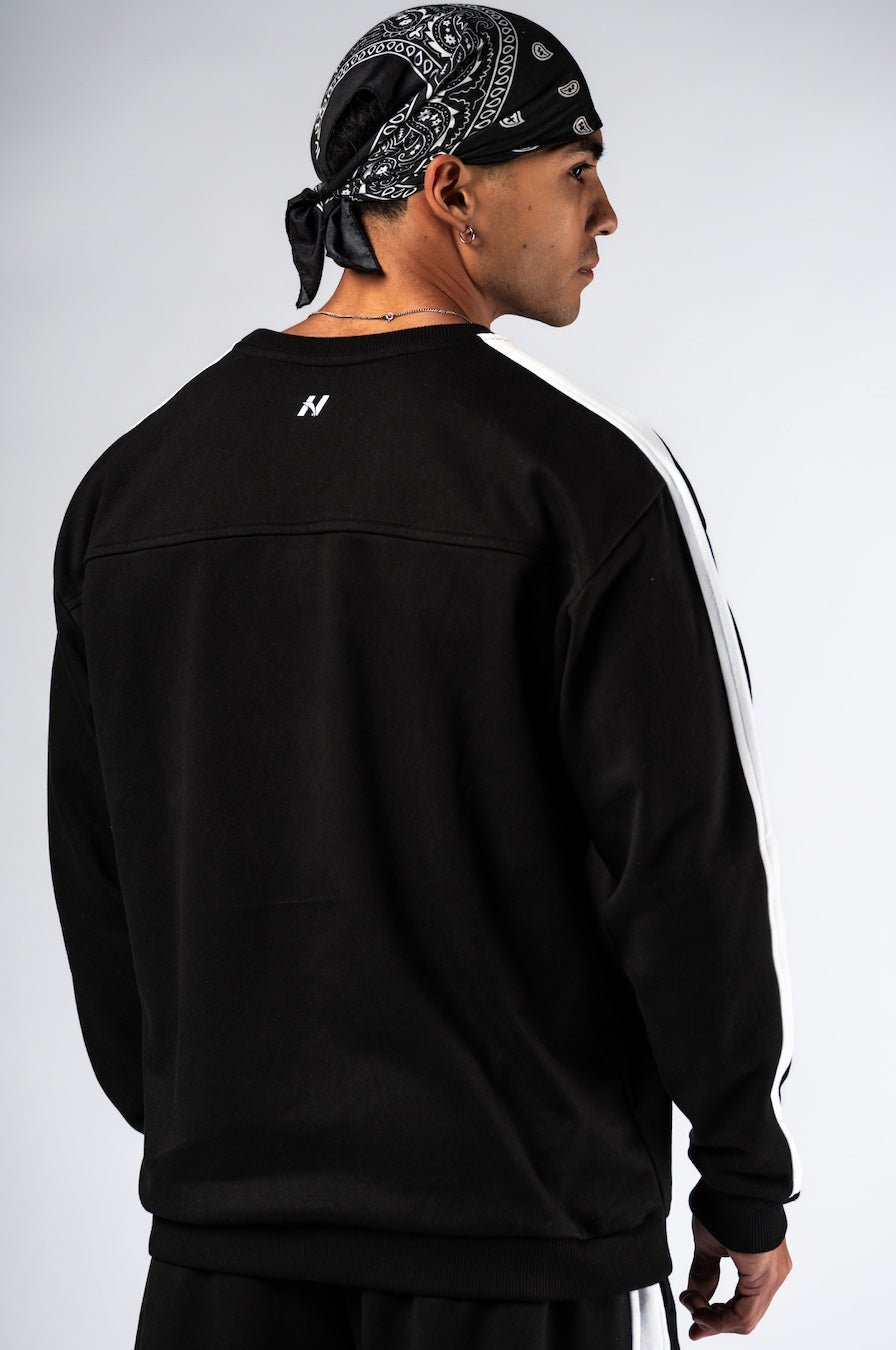 NEBBIA Power Relaxed Sweatshirt 903 | Black & Black - AlisiiaKholli