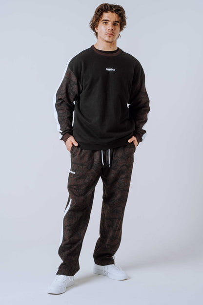 NEBBIA Power Relaxed Sweatshirt 903 | Black & Dark Brown Camo - AlisiiaKholli