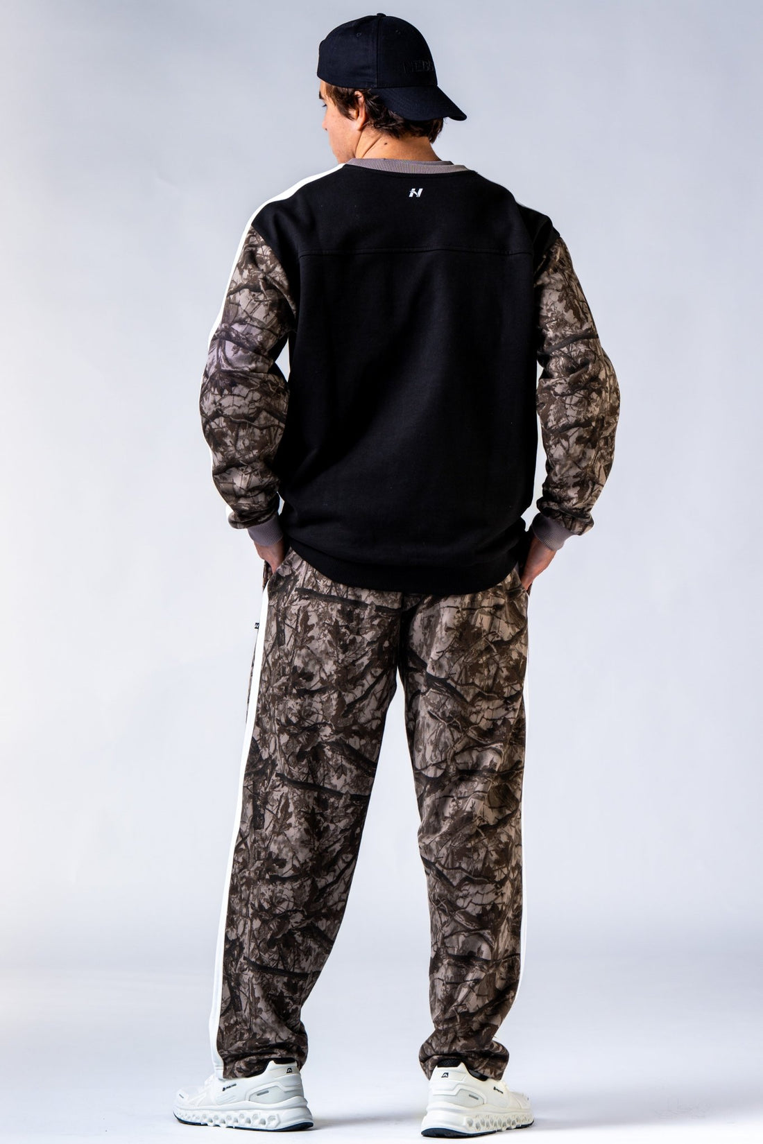 NEBBIA Power Relaxed Sweatshirt 903 | Black & Light Brown Camo - AlisiiaKholli