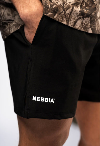 NEBBIA Power Training Shorts 902 | Black & Black - AlisiiaKholli